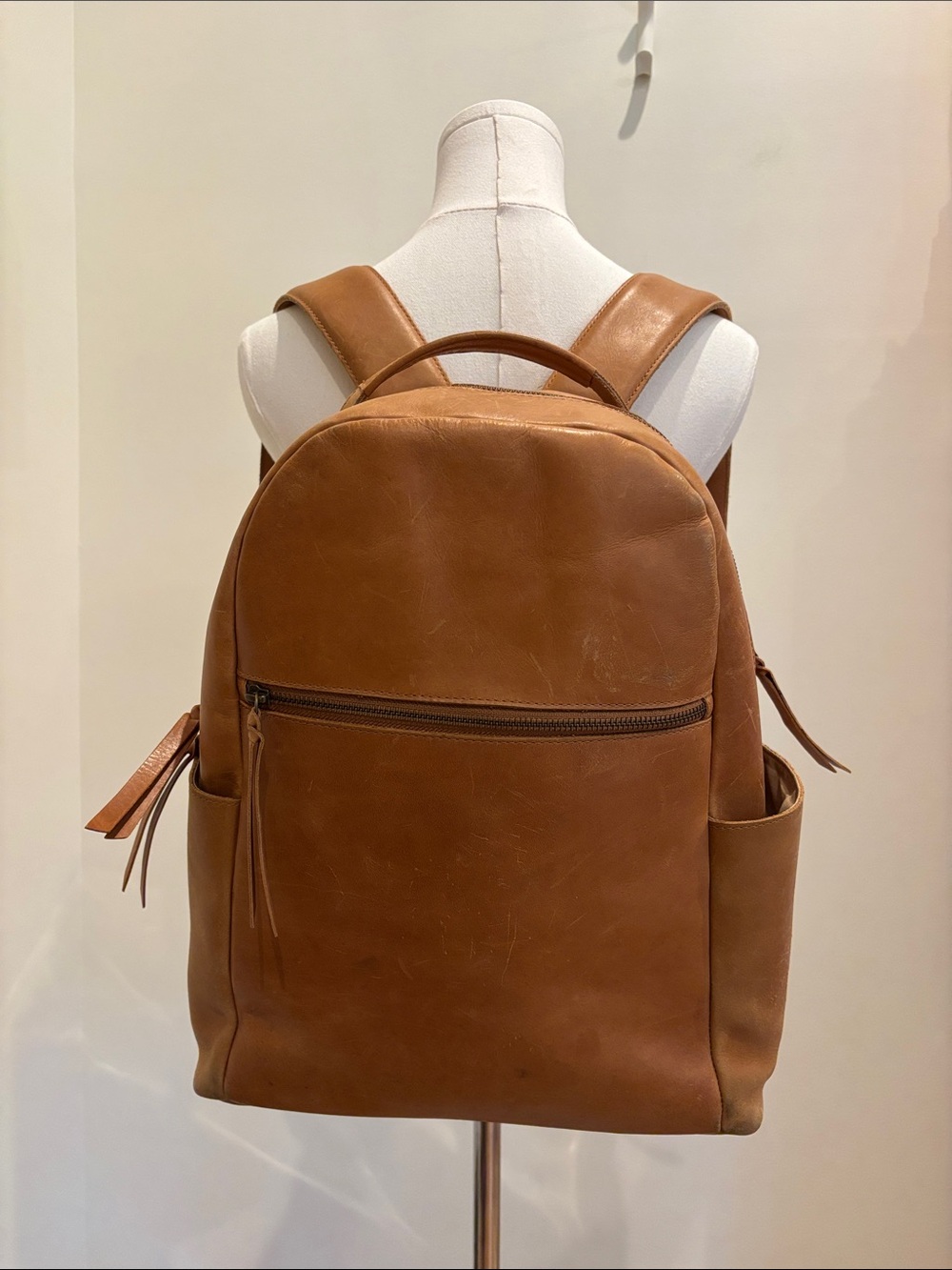 Able Leather Backpack Light Tan